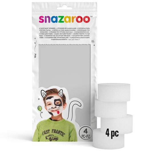 Špongie na maľovanie na tvár Snazaroo - okrúhle 4 ks