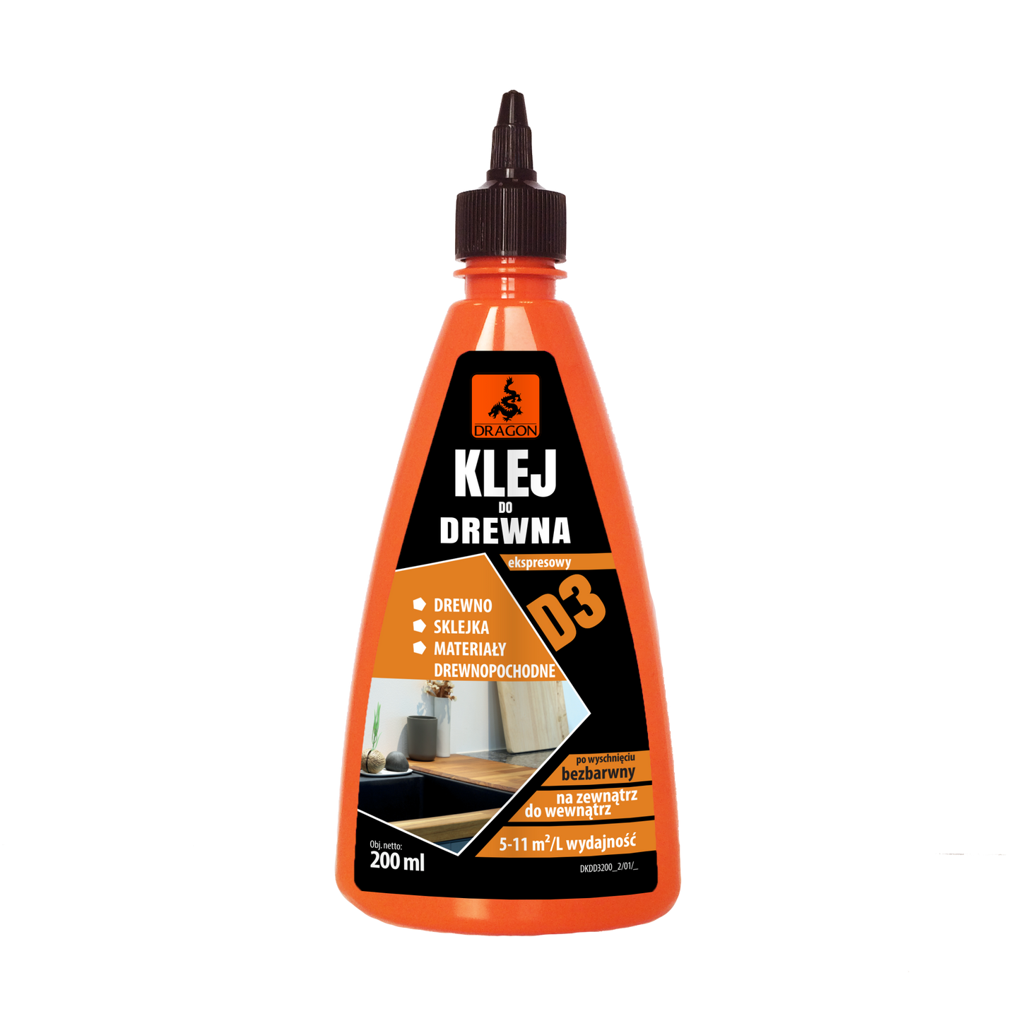 Lepidlo na drevo Dragon - 200 ml (disperzné)