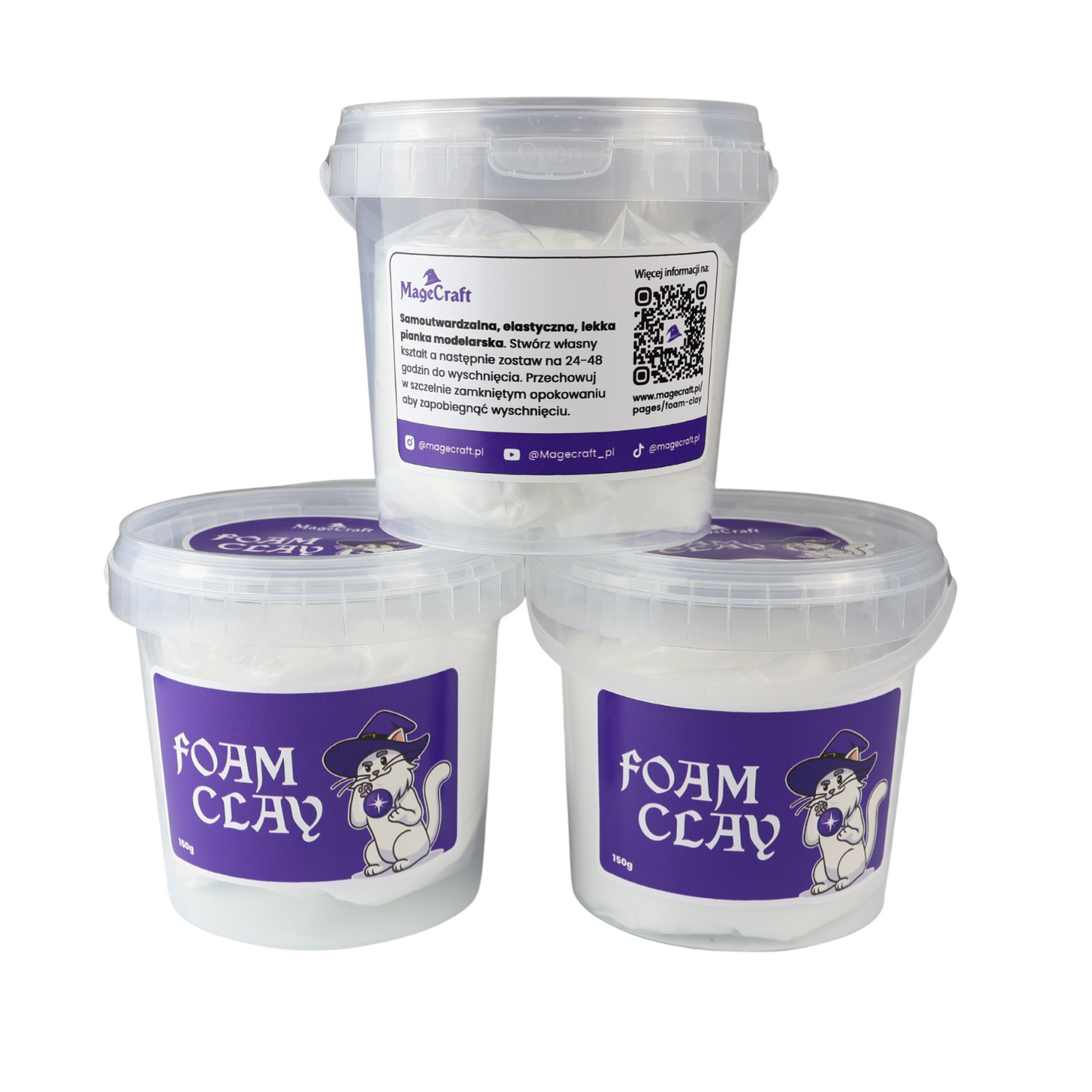 Foam Clay MageCraft - 150 g Biely