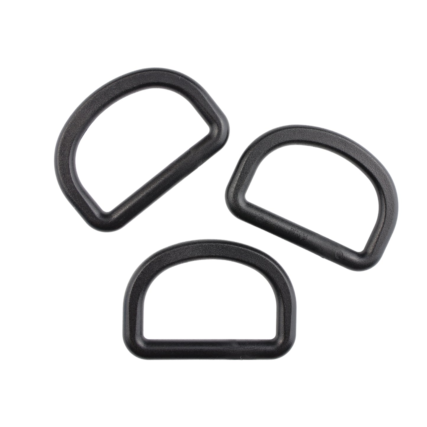 Plastikový polkruh - 32/19 mm čierny 1 ks