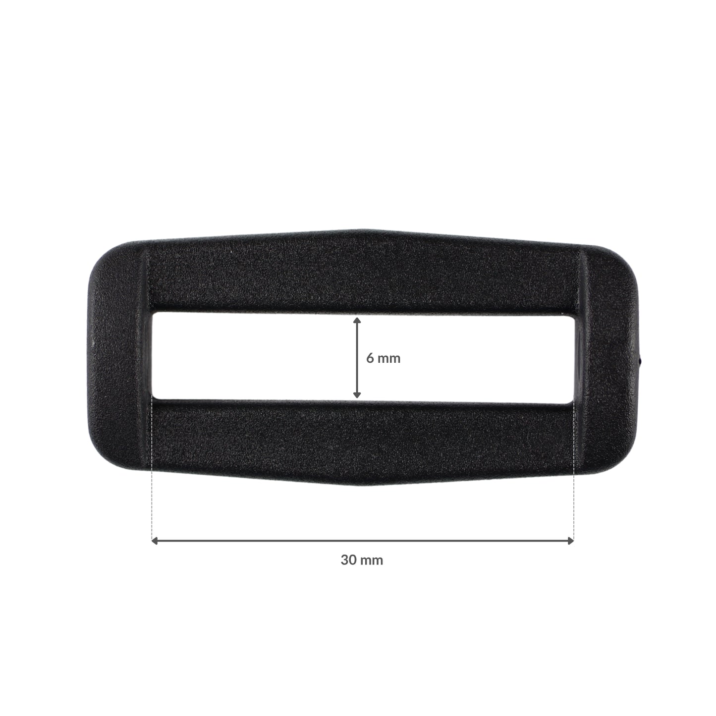 Plastiková pracka - 30/6 mm (a) čierna 1 ks
