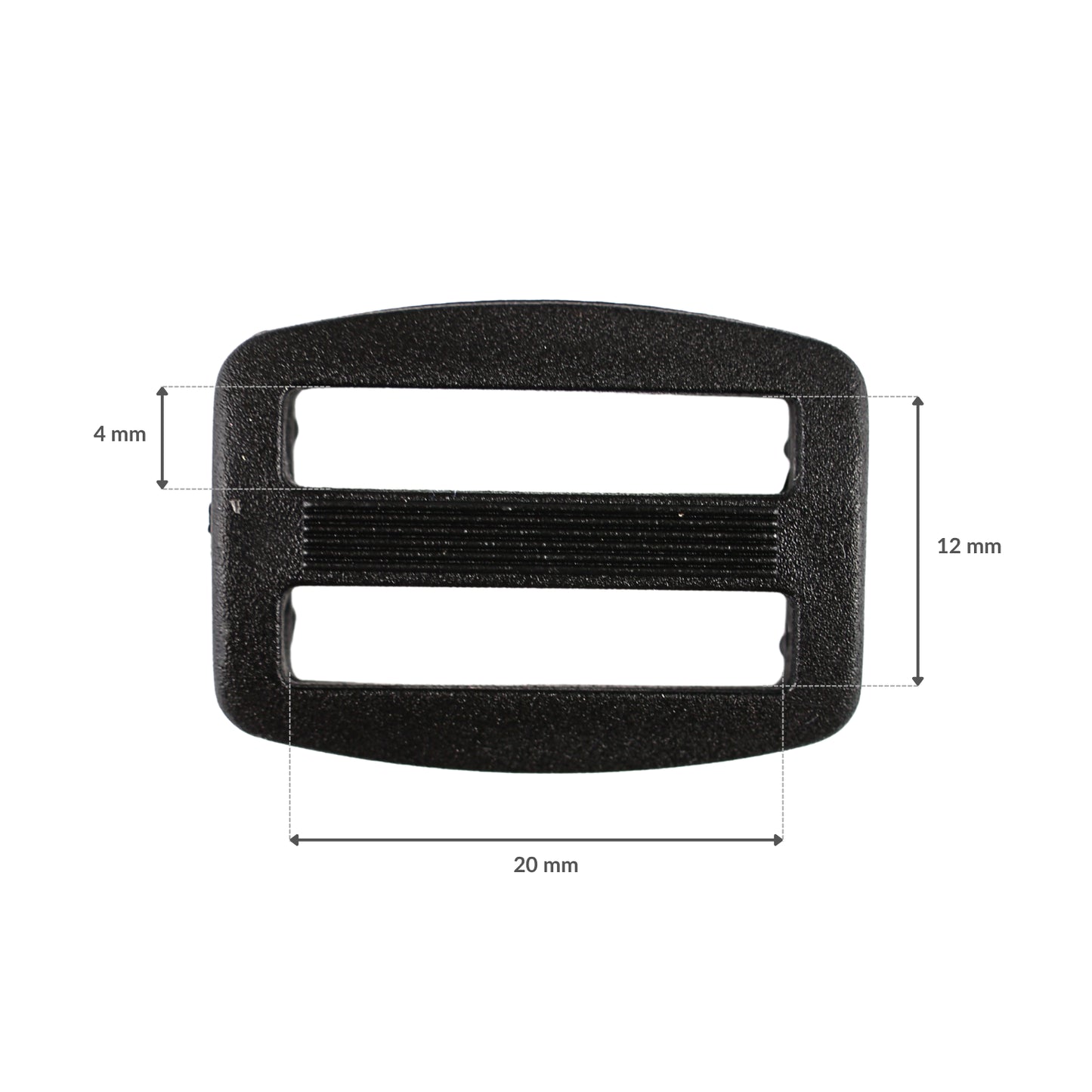 Plastikový regulátor - 20/12 mm čierny 1 ks