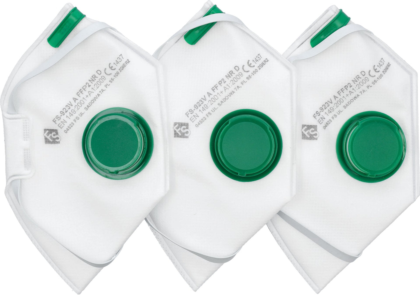 Filtračné polomasky Yato - FFP2/PZ 3 ks