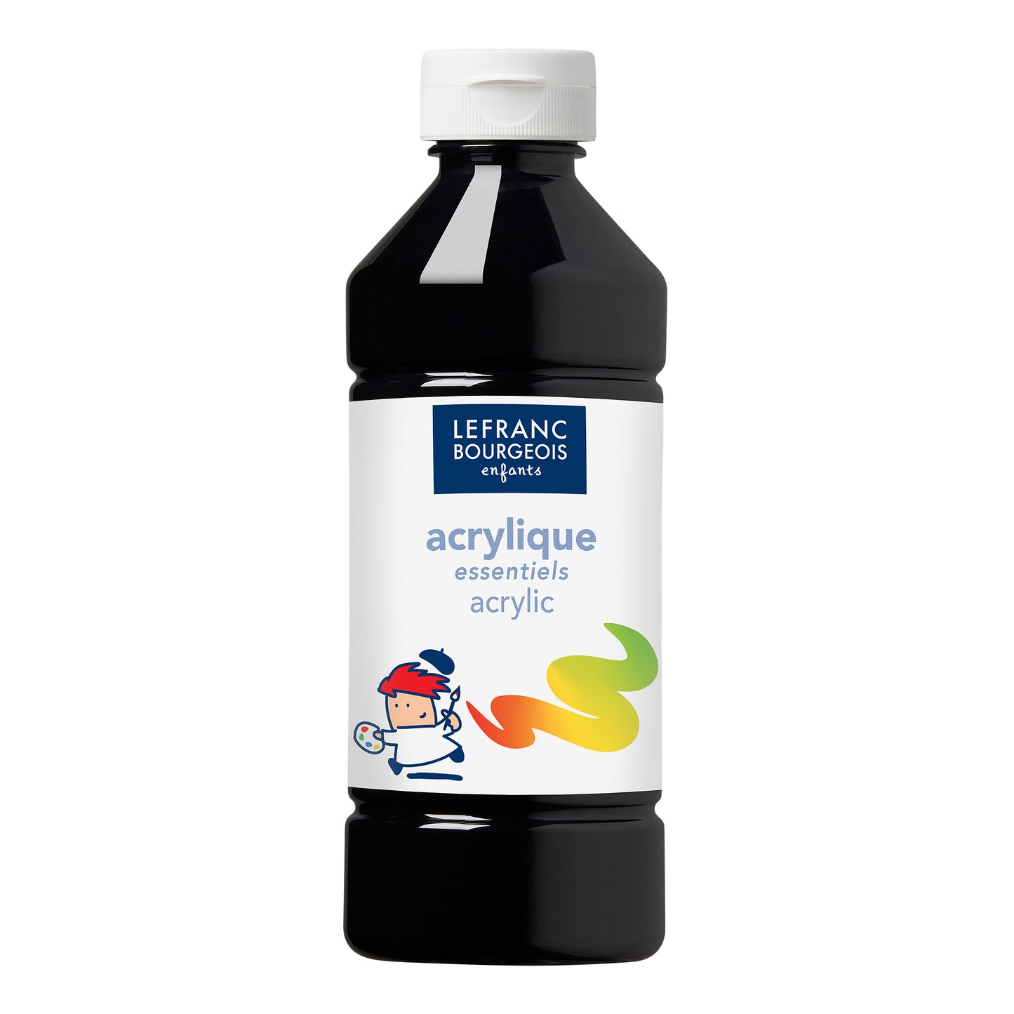 Akrylová farba Lefranc Bourgeois - Čierna 500 ml