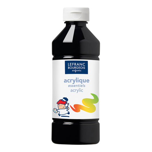 Akrylová farba Lefranc Bourgeois - Čierna 500 ml