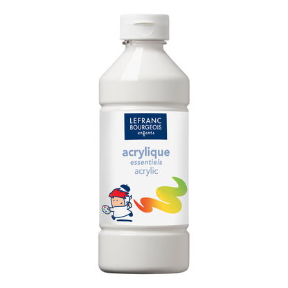 Akrylová farba Lefranc Bourgeois - Biela 500 ml