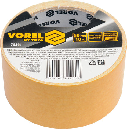 Obojstranná lepiaca páska Vorel - 50 mm x 10 m