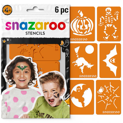 Šablóny na maľovanie na tvár Snazaroo - Halloween 6 ks