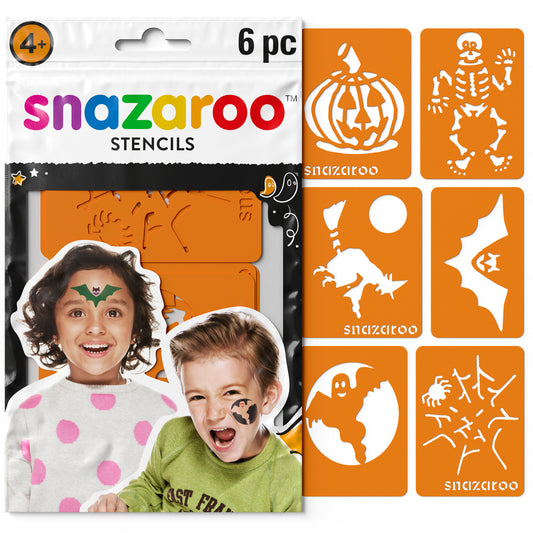 Šablóny na maľovanie na tvár Snazaroo - Halloween 6 ks