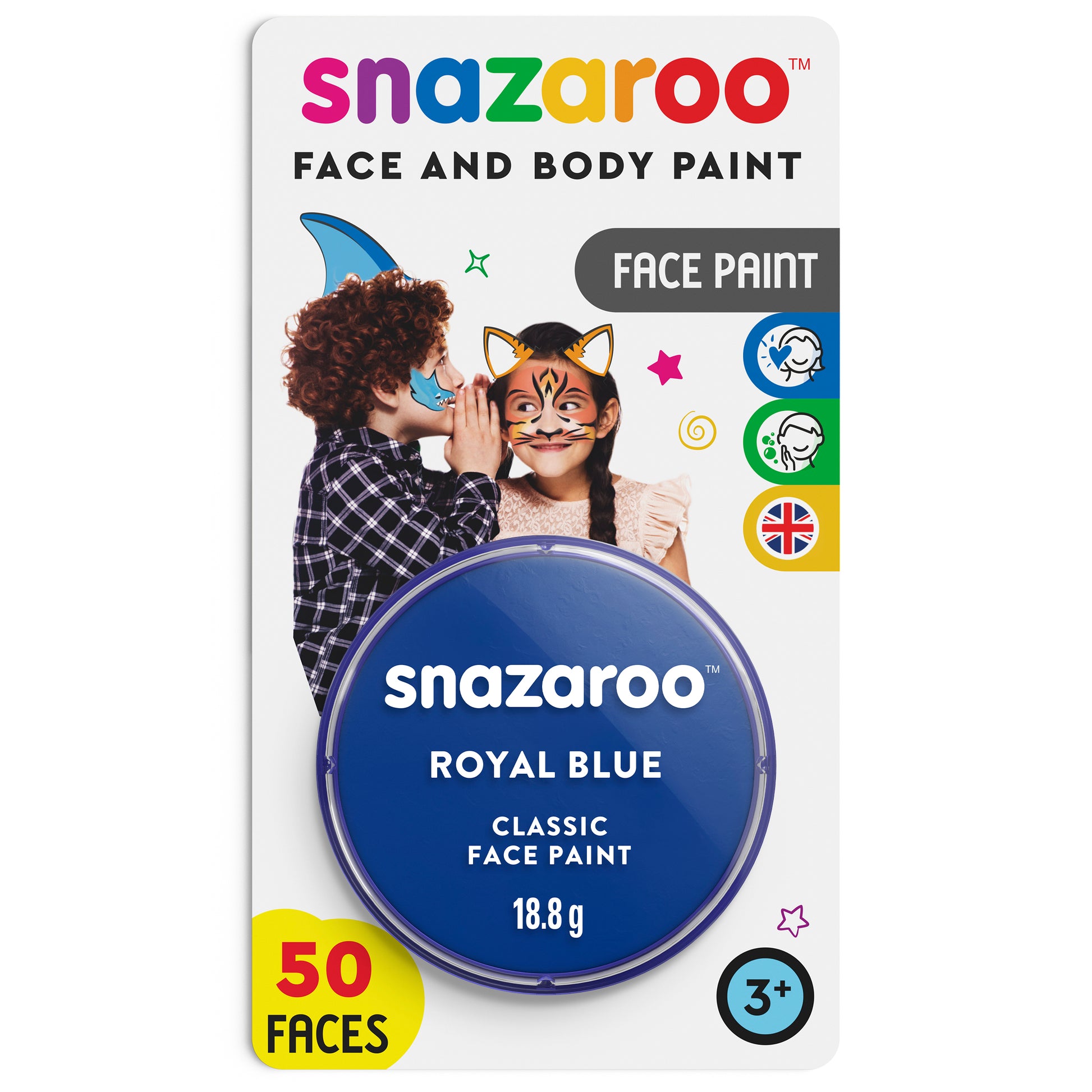 Farba na tvár a telo Snazaroo - Royal blue 18 ml