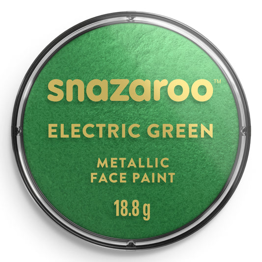 Farba na tvár a telo Snazaroo metalická - Zelená 18 ml
