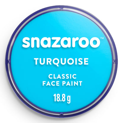 Farba na tvár a telo Snazaroo - Tyrkysová 18 ml