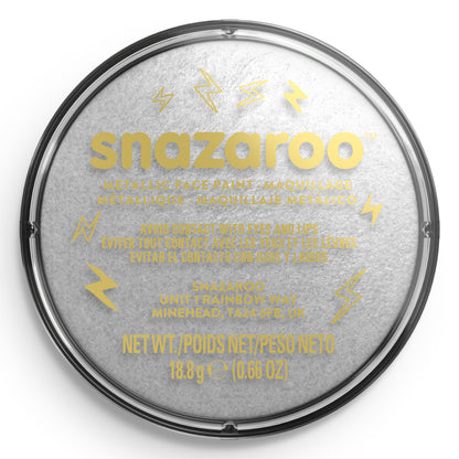 Farba na telo a tvár Snazaroo Metalická - Strieborná 18 ml