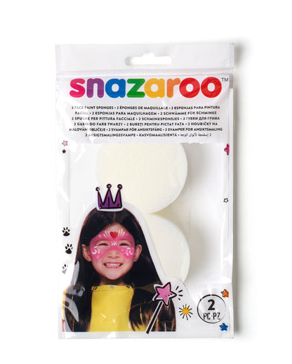 Špongie na maľovanie na tvár Snazaroo - okrúhle 2 ks