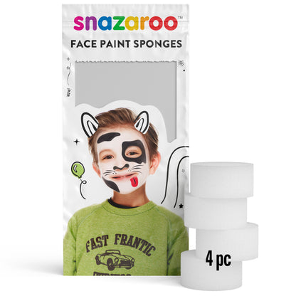 Špongie na maľovanie na tvár Snazaroo - okrúhle 4 ks