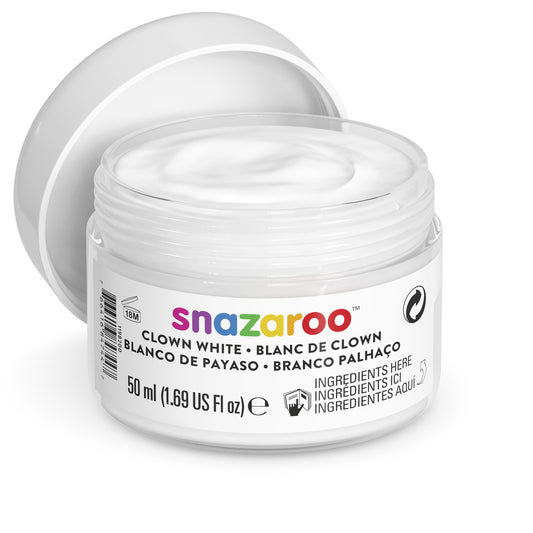 Farba na tvár a telo Snazaroo - Clown white 50 ml