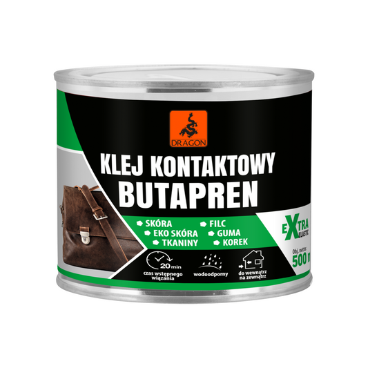 Kontaktné lepidlo Butapren Dragon - 500 ml plechovka