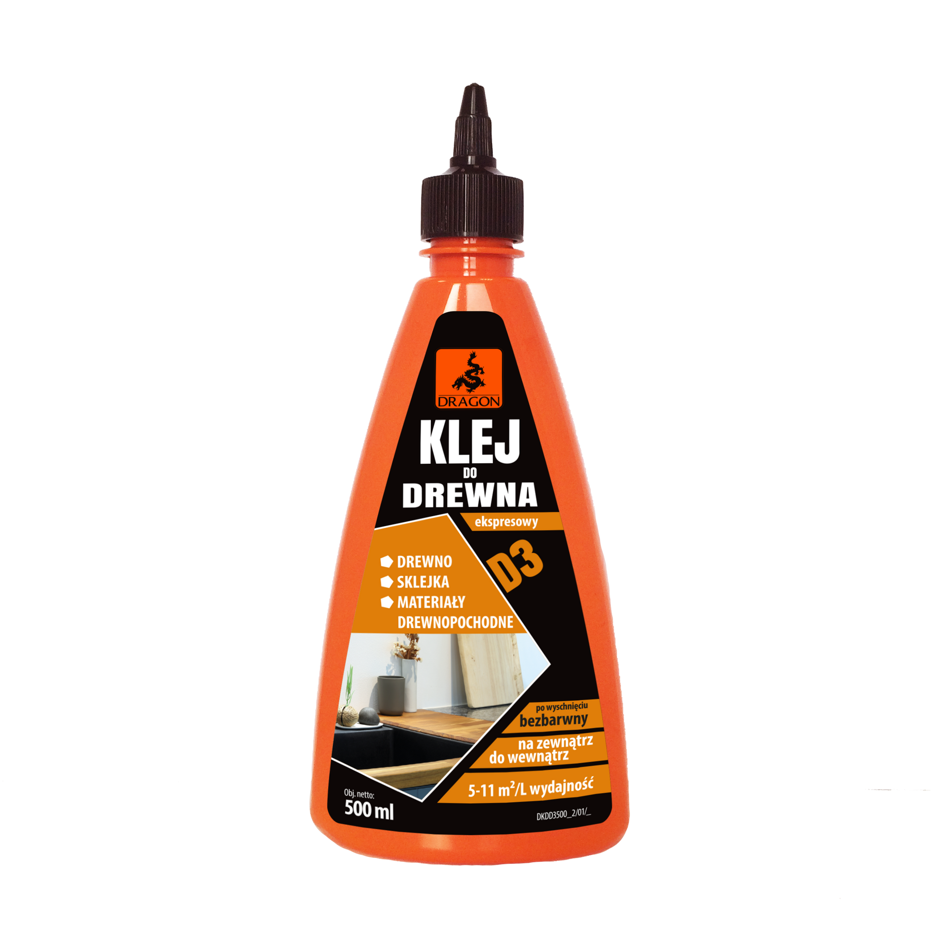 Lepidlo na drevo Dragon - 500 ml (disperzné)