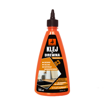Lepidlo na drevo Dragon - 500 ml (disperzné)