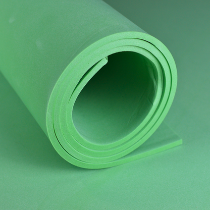 EVA foam 65 kg/m3, 5 mm zelená - 100x50 cm