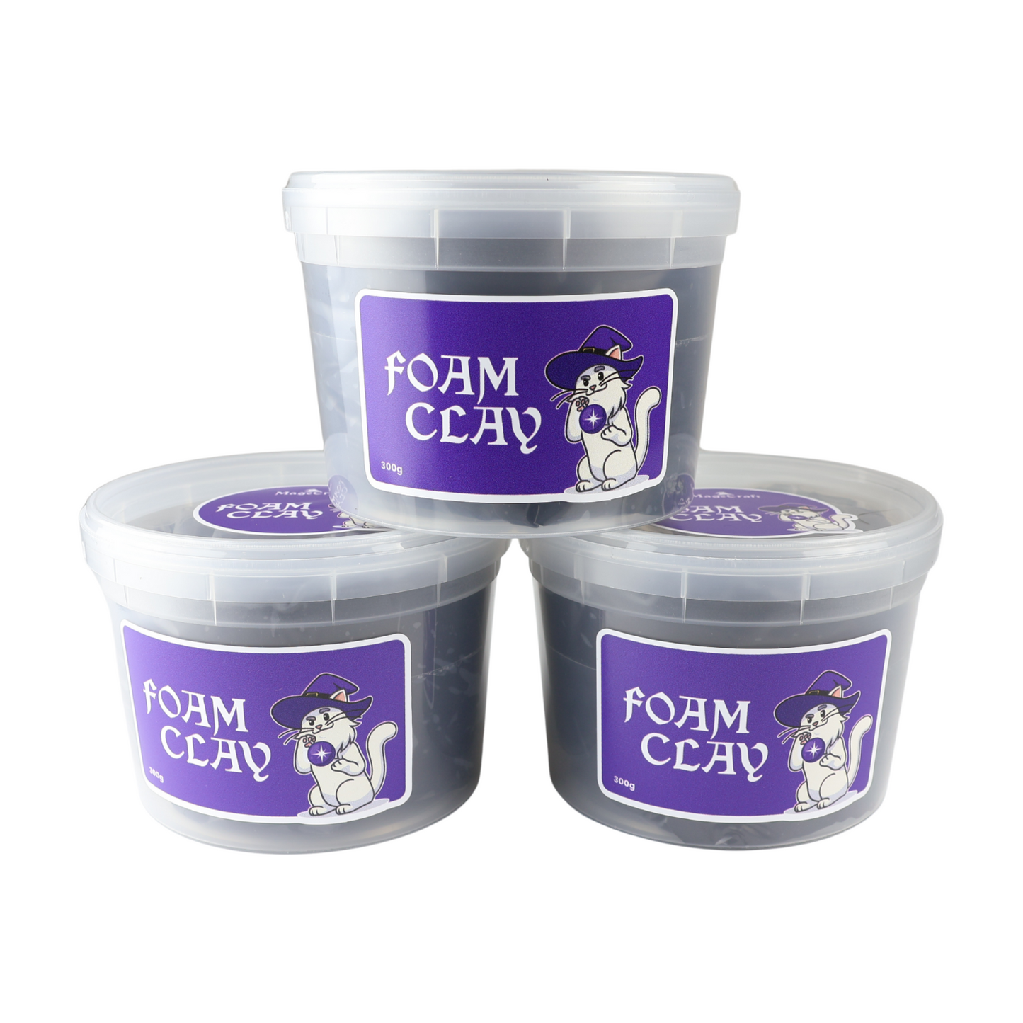 Foam Clay MageCraft - 300 g čierna