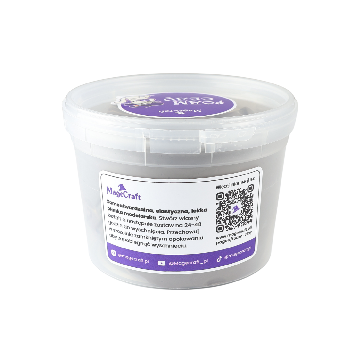 Foam Clay MageCraft - 300 g Sivá
