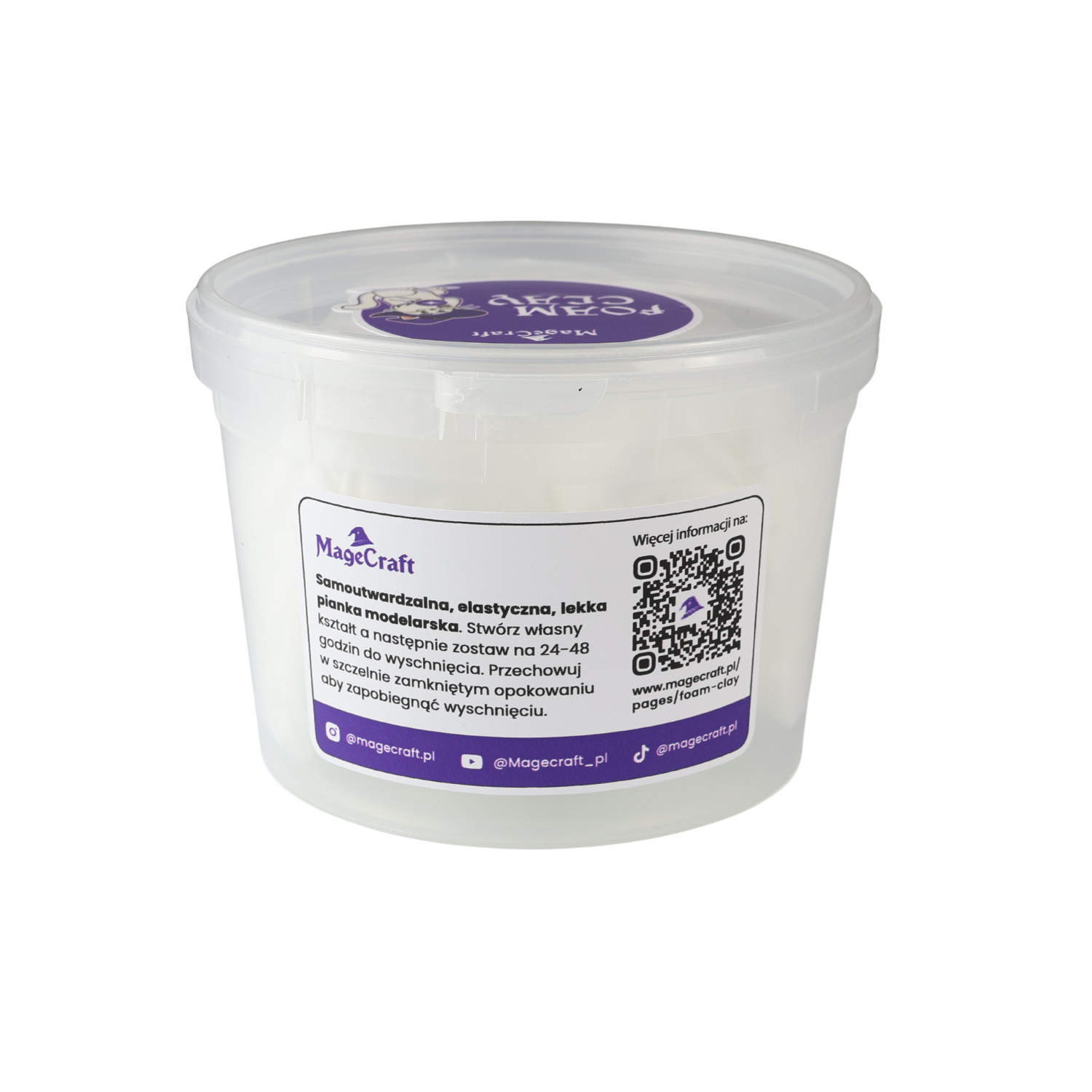 Foam Clay MageCraft - 300 g Biela
