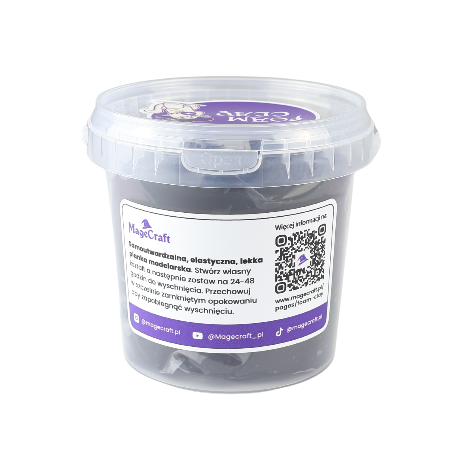 Foam Clay MageCraft - 150 g Čierna