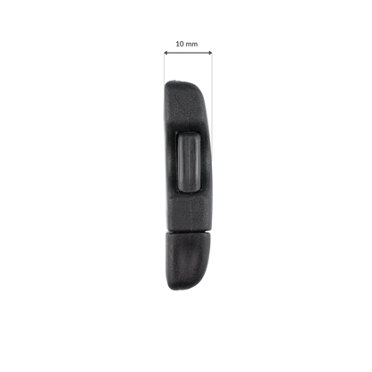 Plastiková pracka - 20x46 mm čierna 1 ks