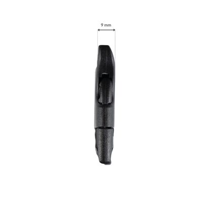 Plastiková pracka - 20x51 mm čierna 1 ks