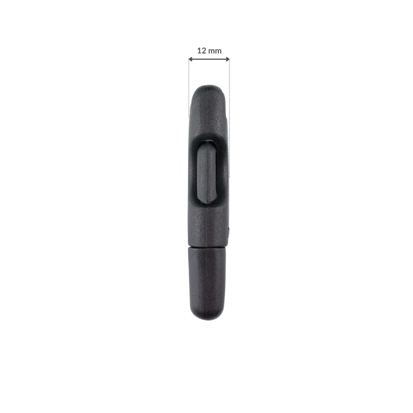 Plastiková pracka - 30x67 mm čierna 1 ks.