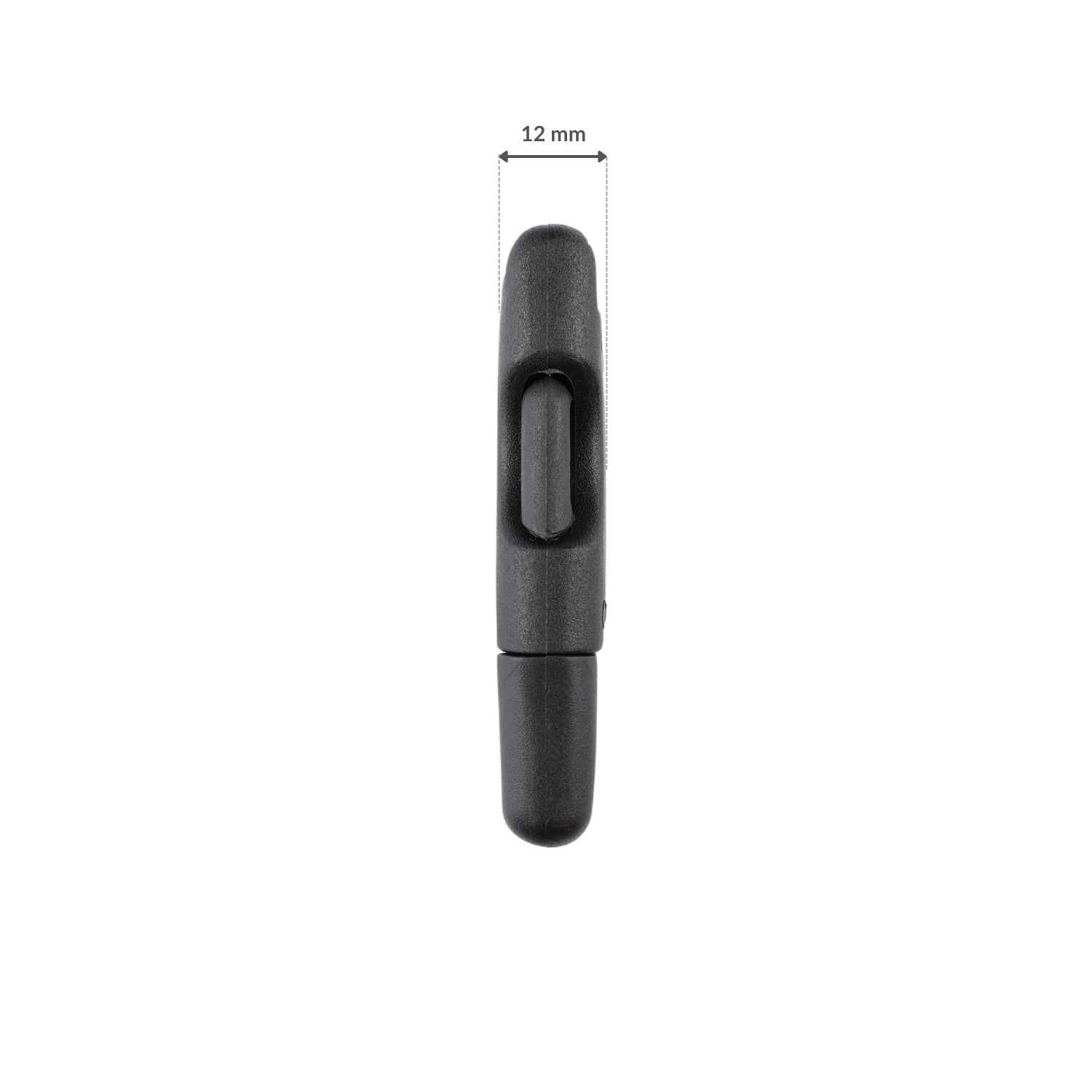 Plastiková pracka - 30x67 mm čierna 1 ks.