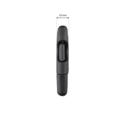 Plastiková pracka - 30x67 mm čierna 1 ks.
