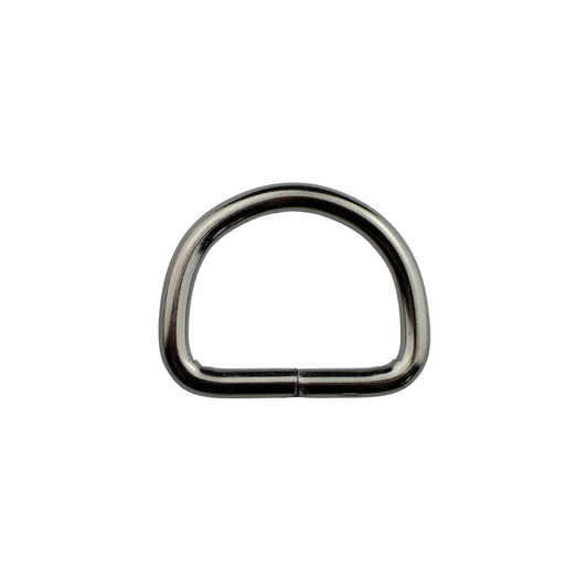 Kovové polkružie - 20/15/3 mm nikel 1 ks