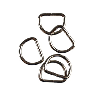 Kovové polkružie - 20/15/3 mm nikel 1 ks