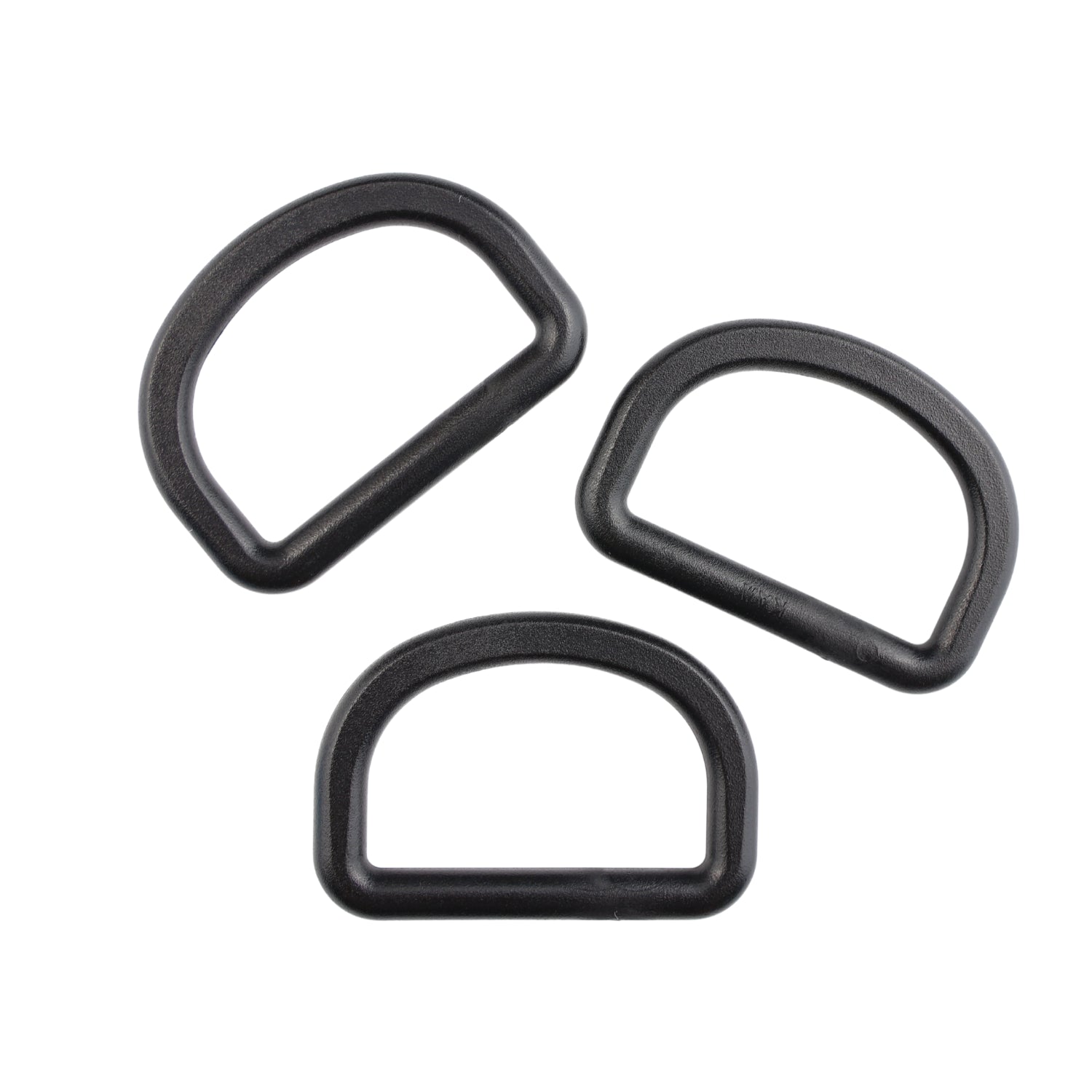 Plastikový polkruh - 32/19 mm čierny 1 ks