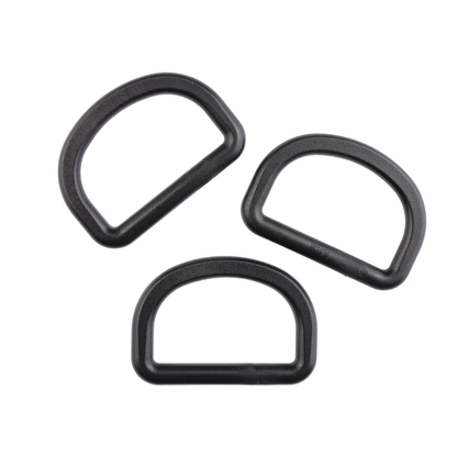 Plastikový polkruh - 32/19 mm čierny 1 ks