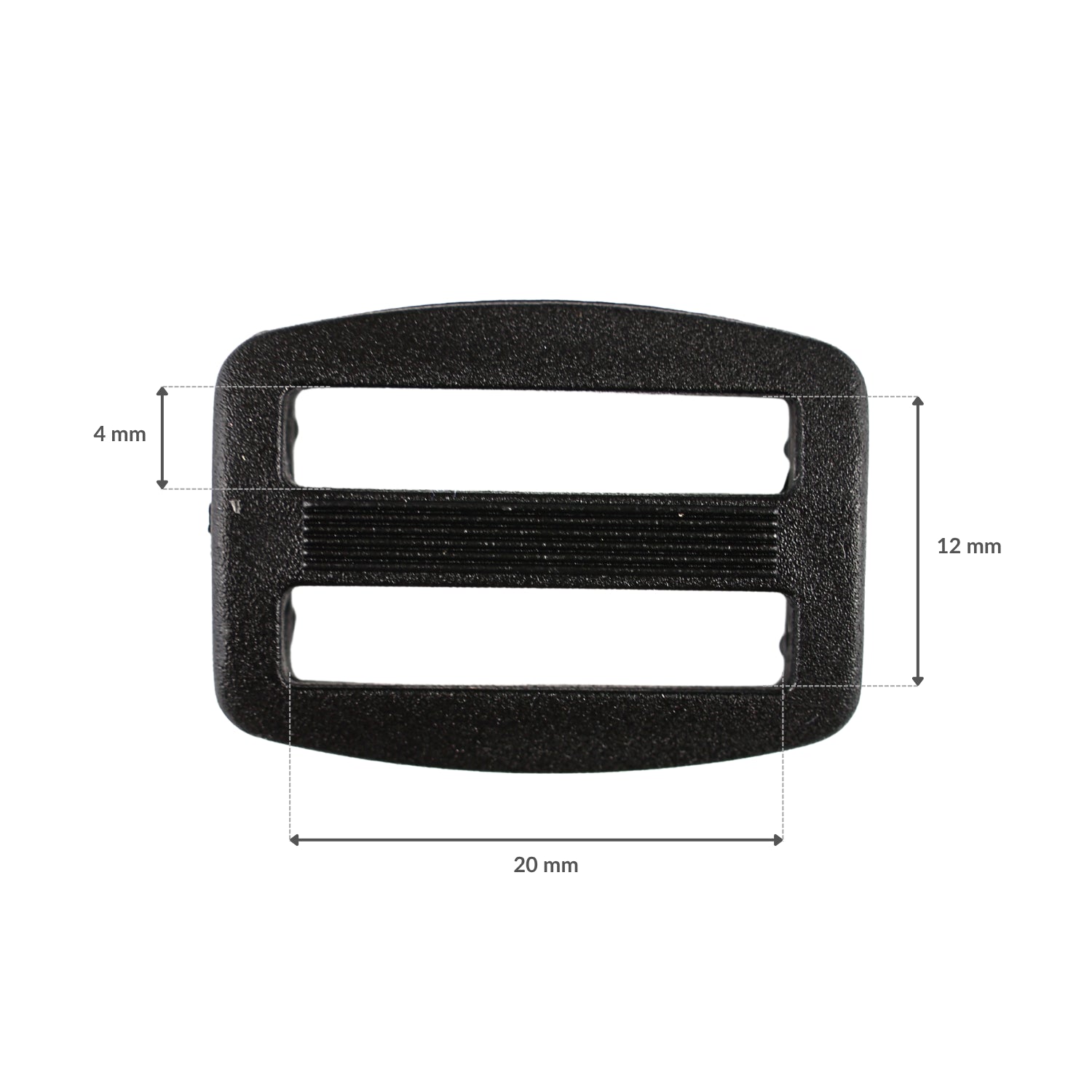 Plastikový regulátor - 20/12 mm čierny 1 ks