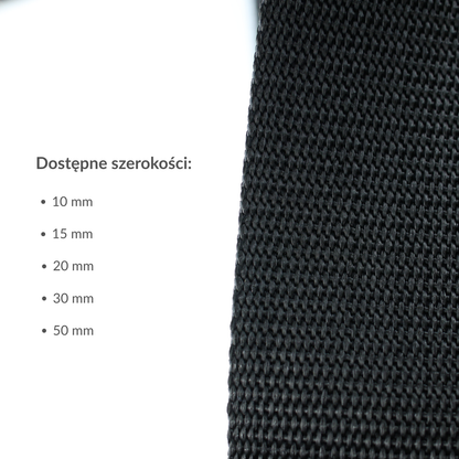 Nosný popruh - polypropylénový 15 mm/1 m čierny