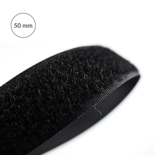 Páska na suchý zips - slučka 50 mm/1 m čierna