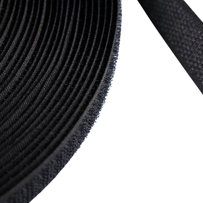 Páska na suchý zips - háčik 25 mm/1 m čierna