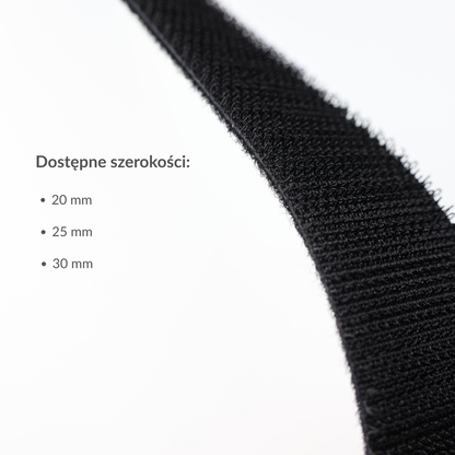 Suchý zips - obojstranný 30 mm/1 m nylonový čierny