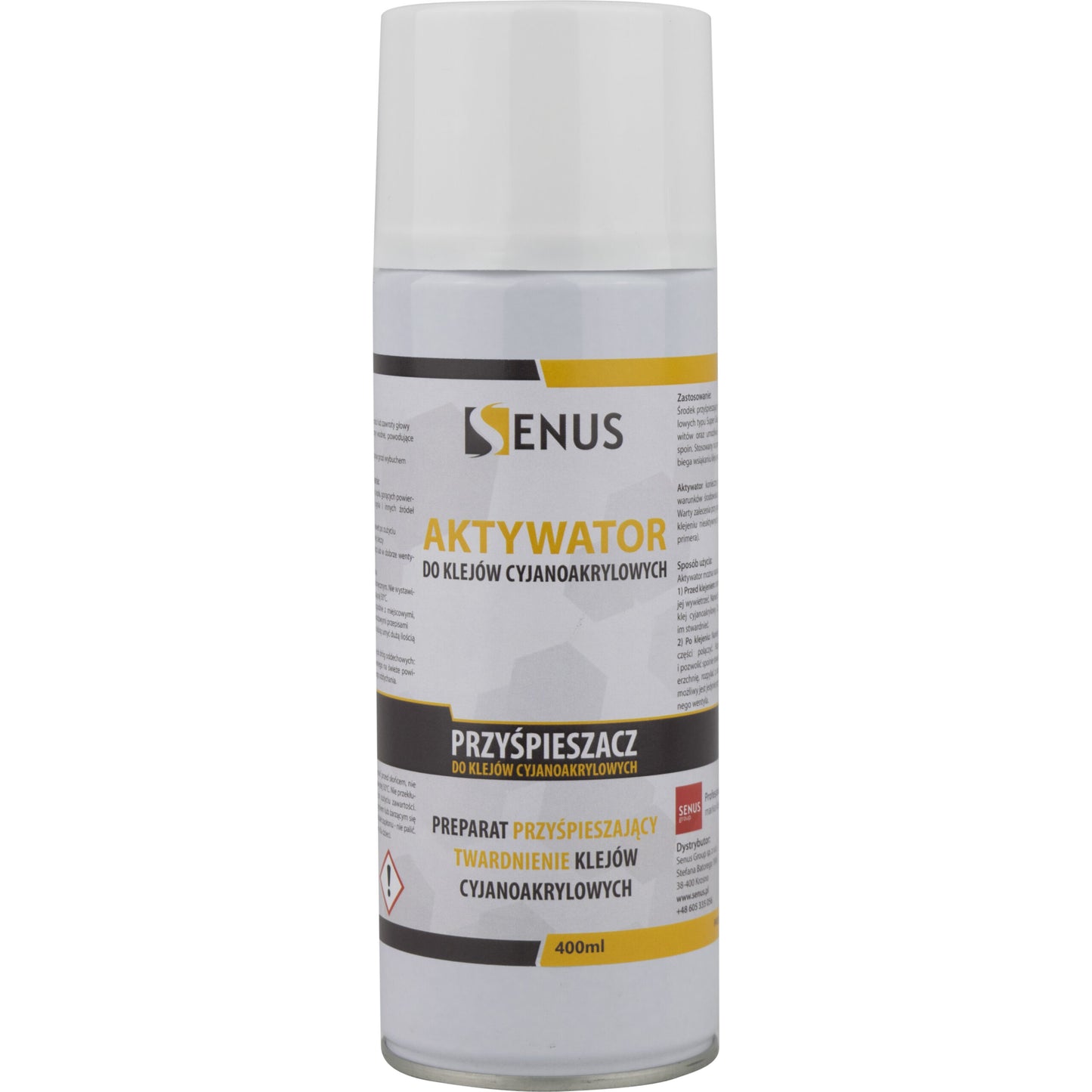 Aktivátor pre kyanoakrylátové lepidlá Senus - 400ml