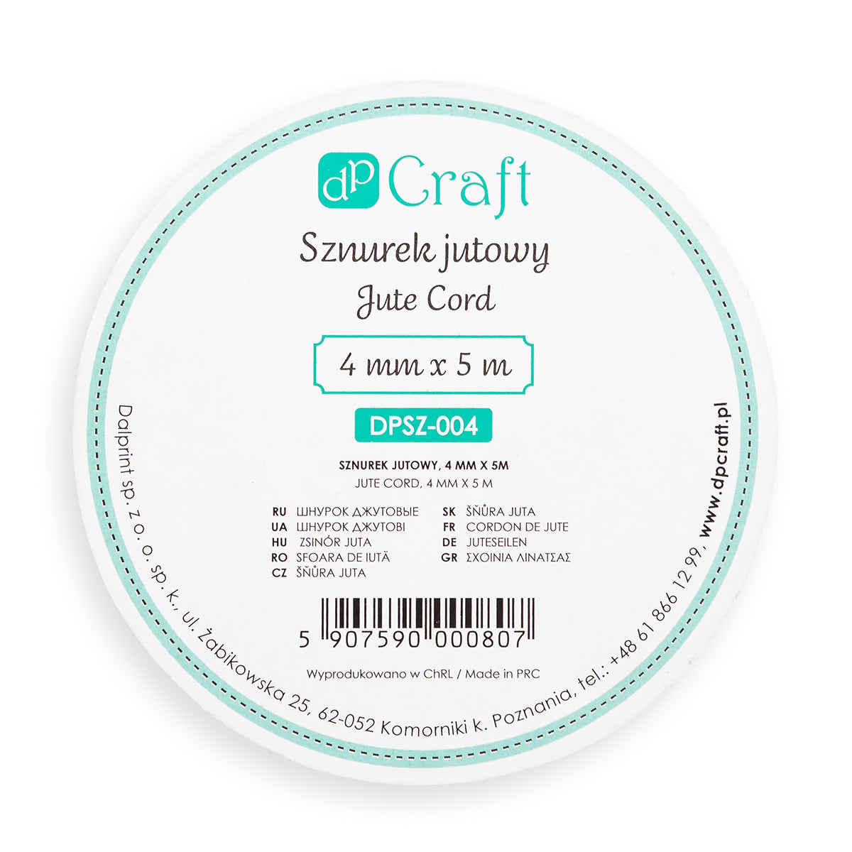 Jutový špagát DpCraft - 4 mm x 5 m