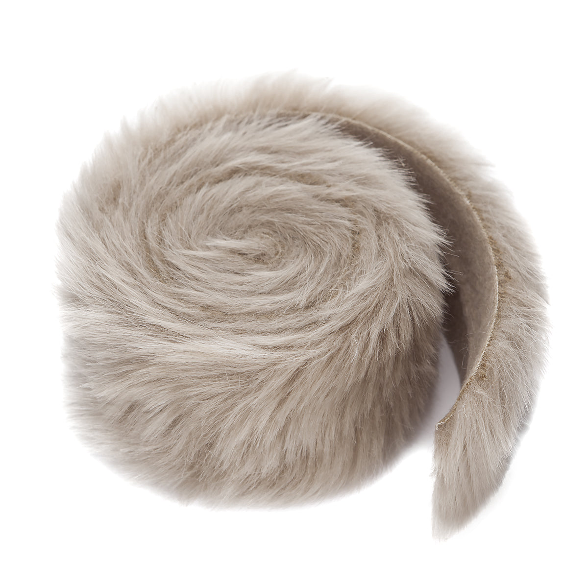 Kožušina na rolke DpCraft - 6 cm/2 m béžová