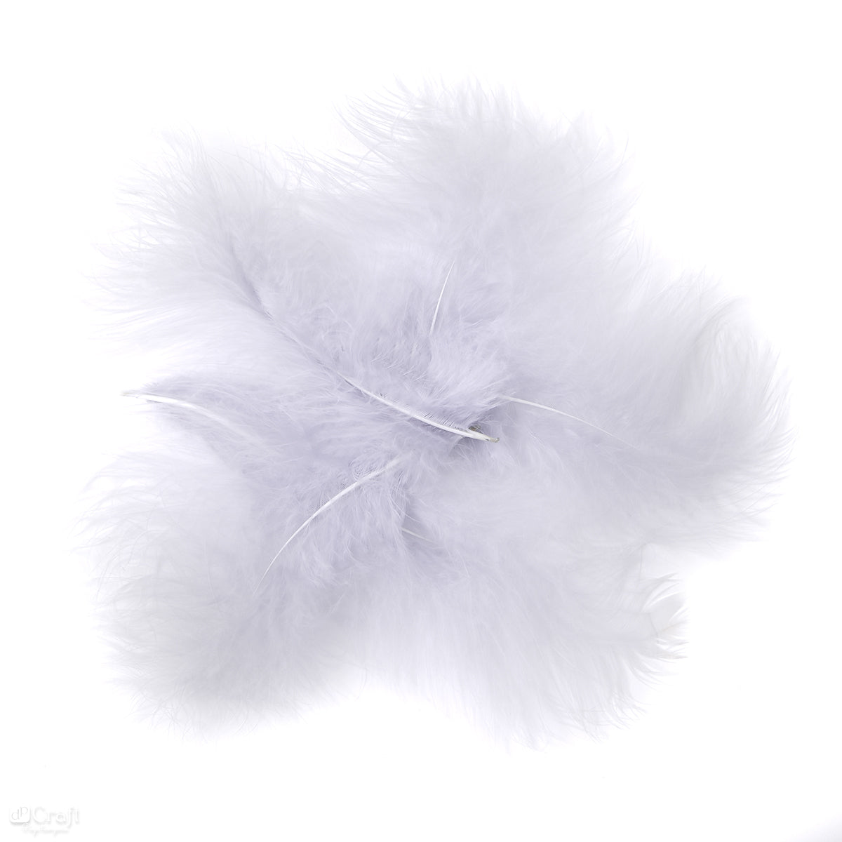 Morčacie perie DpCraft - 15 cm, 5 ks sivé