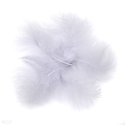 Morčacie perie DpCraft - 15 cm, 5 ks sivé