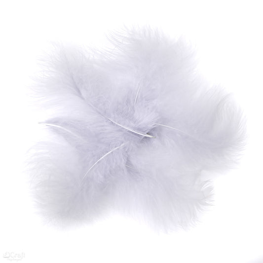 Morčacie perie DpCraft - 15 cm, 5 ks sivé