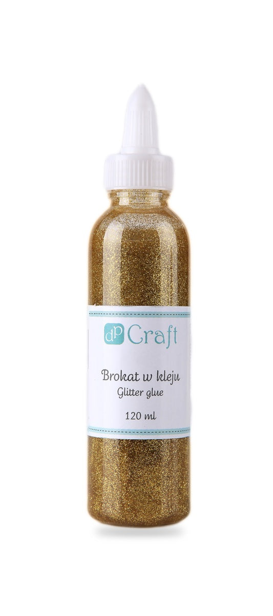 Trblietky v lepidle DpCraft - 120 ml zlaté